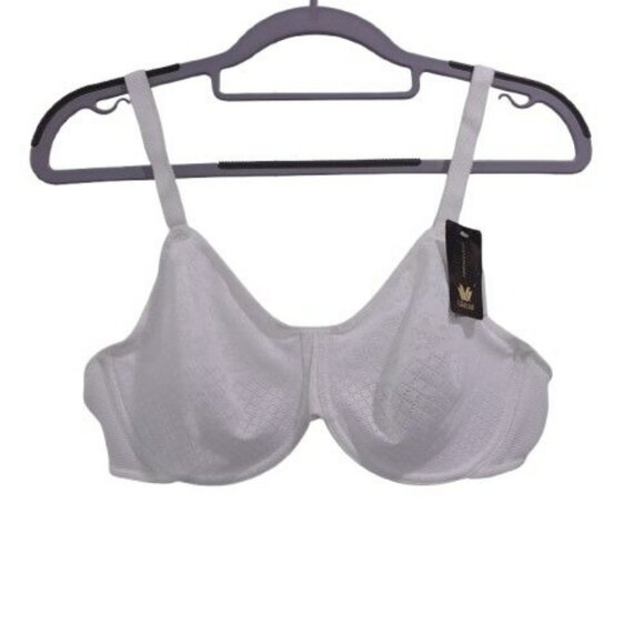 NEW Wacoal Visual Effects Full Coverage Minimizer Bra Size 36C White 857210 - Picture 1 of 5